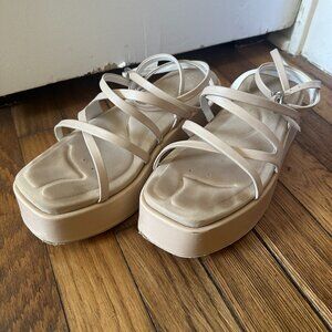 Cream Rag & Bone Leather Sandals